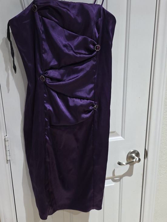Let'S Fashion Dresses & Skirts - Let’s Satin NWT Purple Slip  Dress Size M Made In USA